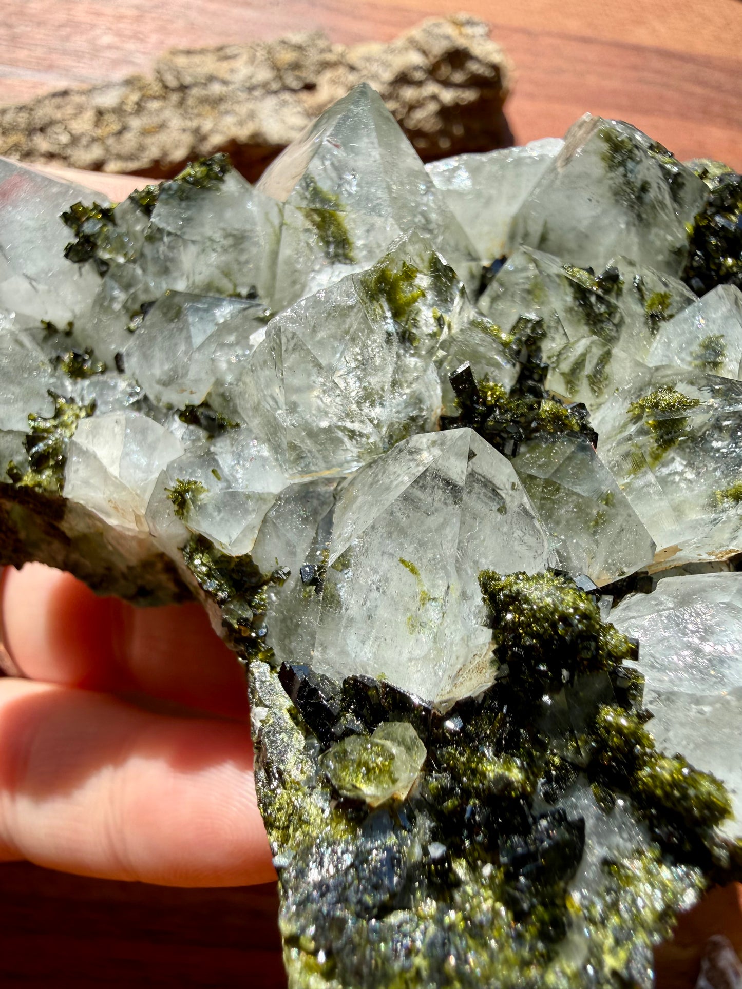 HIGH QUALITY EPIDOTE & QUARTZ