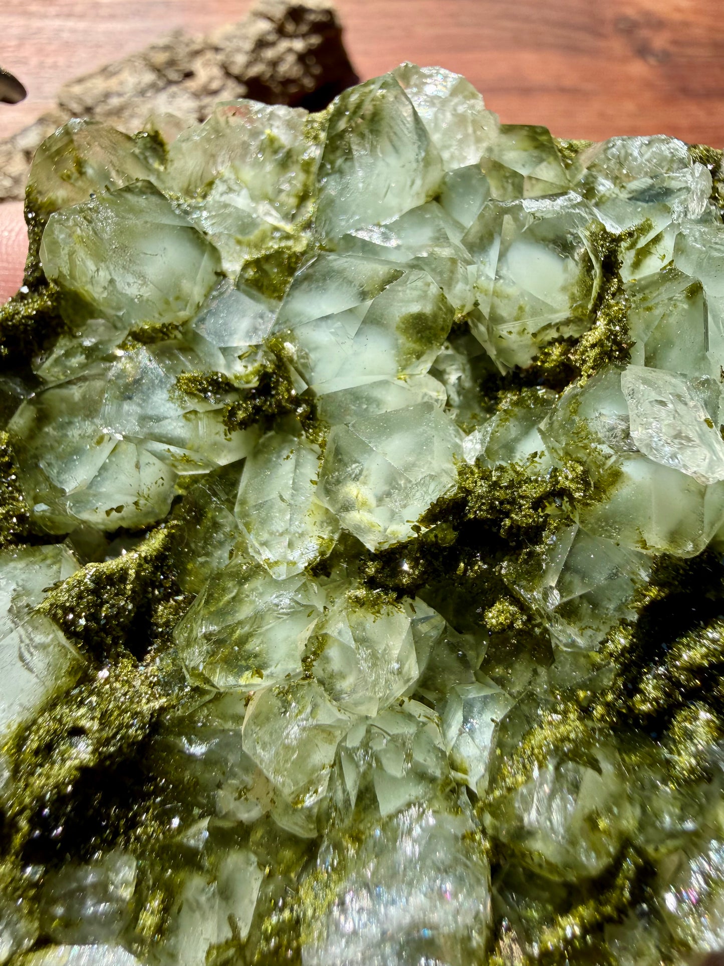 HIGH QUALITY EPIDOTE & QUARTZ