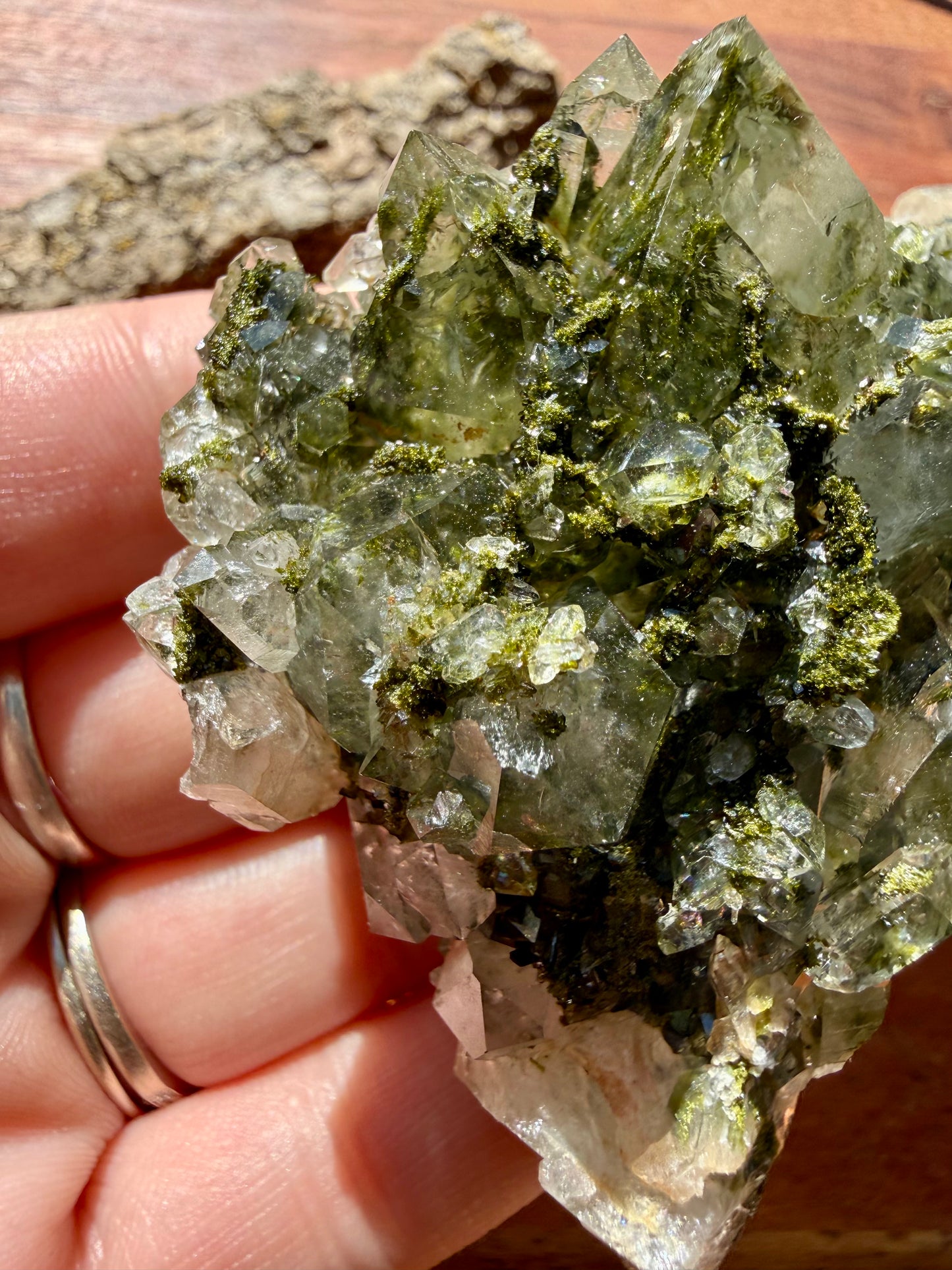 HIGH QUALITY EPIDOTE & QUARTZ