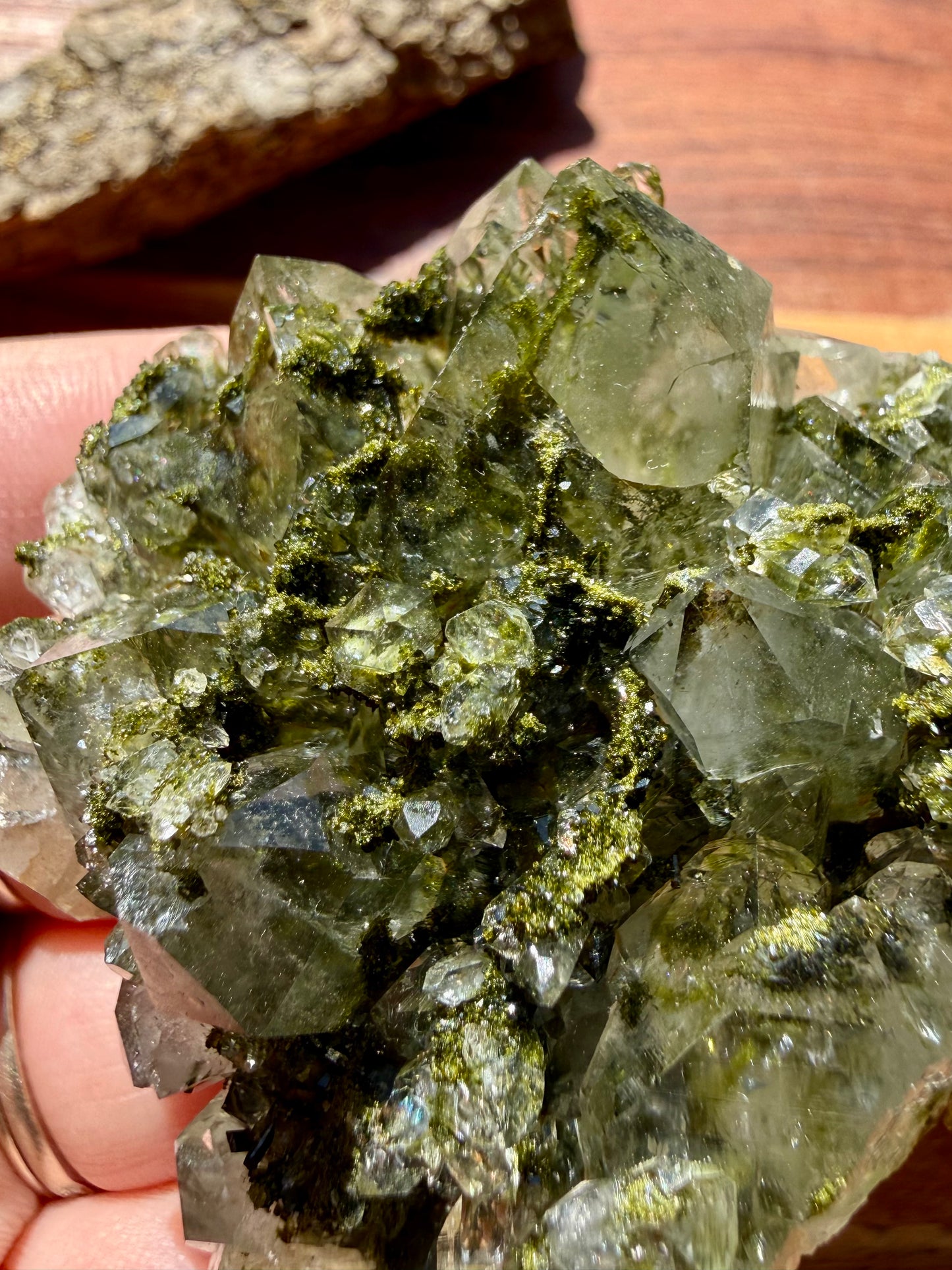 HIGH QUALITY EPIDOTE & QUARTZ