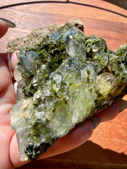 HIGH QUALITY EPIDOTE & QUARTZ