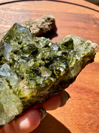 HIGH QUALITY EPIDOTE & QUARTZ