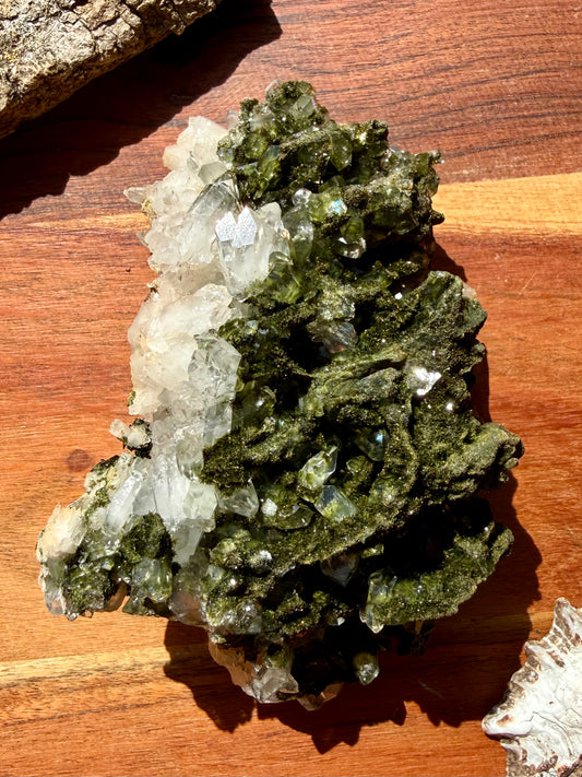 HIGH QUALITY EPIDOTE & QUARTZ