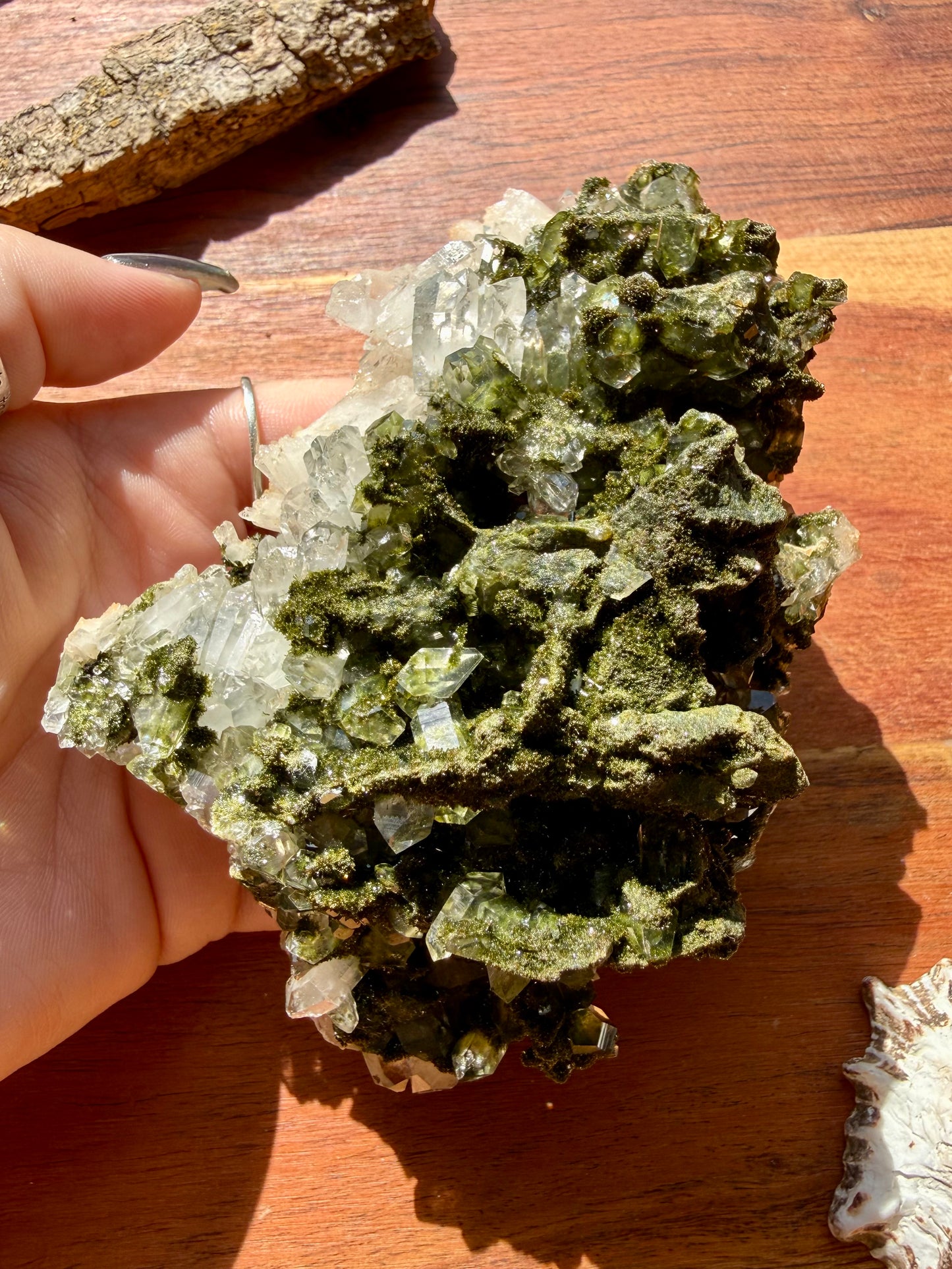 HIGH QUALITY EPIDOTE & QUARTZ