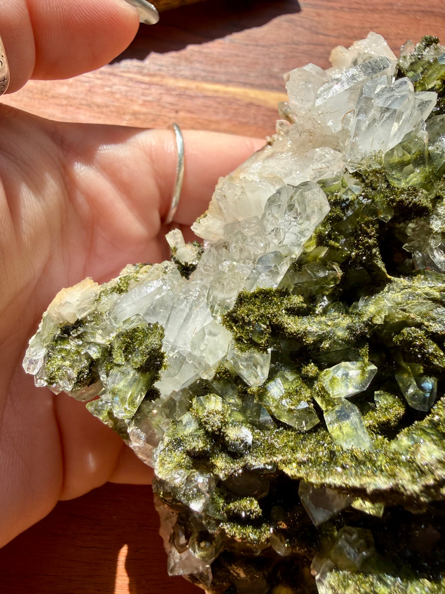 HIGH QUALITY EPIDOTE & QUARTZ