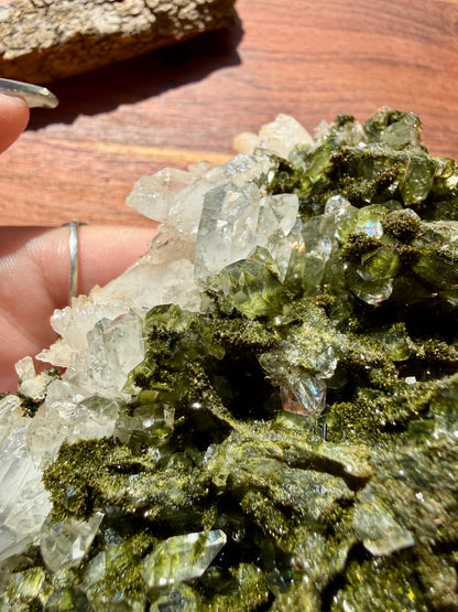 HIGH QUALITY EPIDOTE & QUARTZ