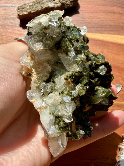 HIGH QUALITY EPIDOTE & QUARTZ