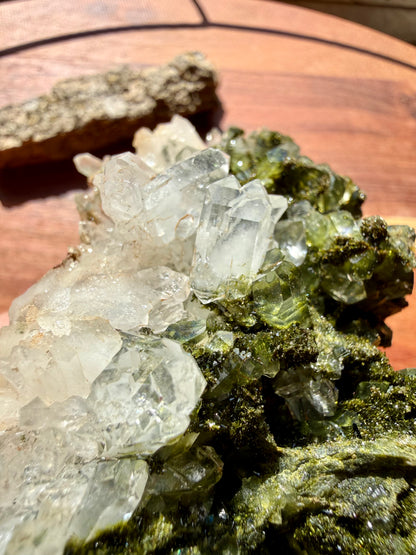 HIGH QUALITY EPIDOTE & QUARTZ