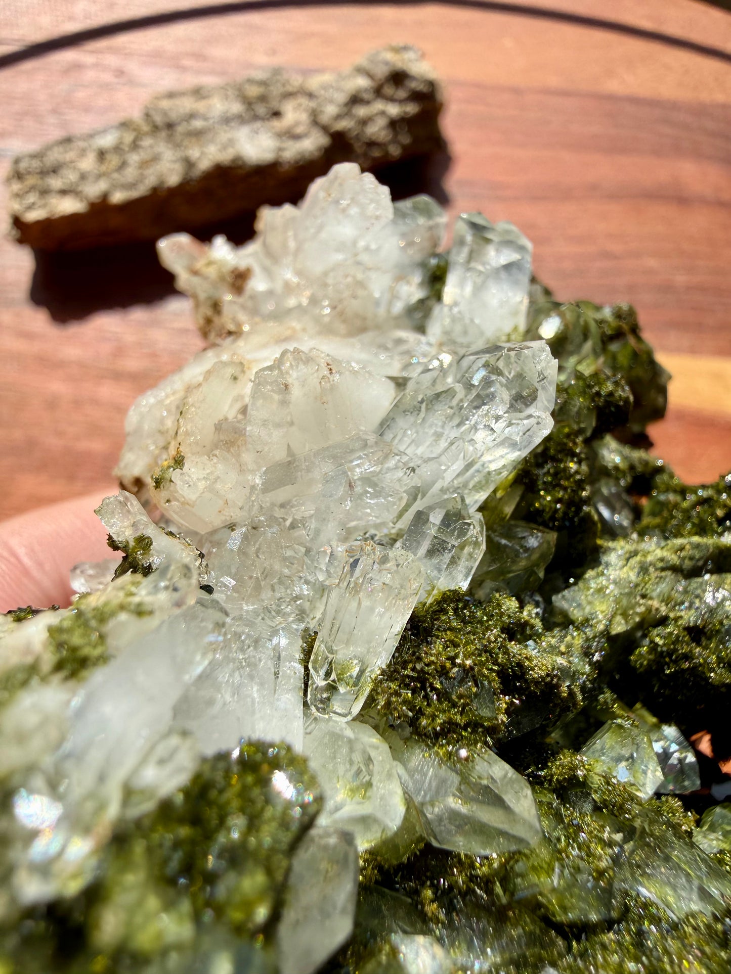 HIGH QUALITY EPIDOTE & QUARTZ