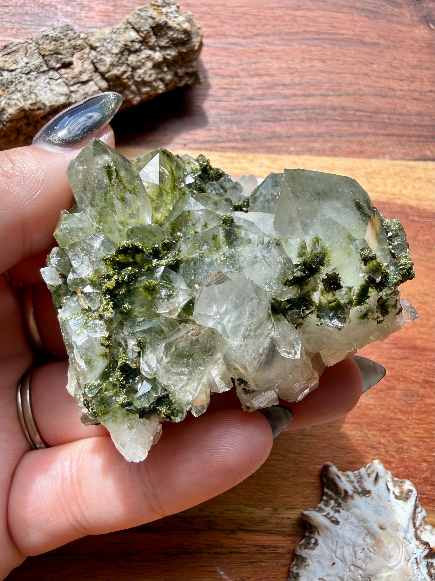 HIGH QUALITY EPIDOTE & QUARTZ