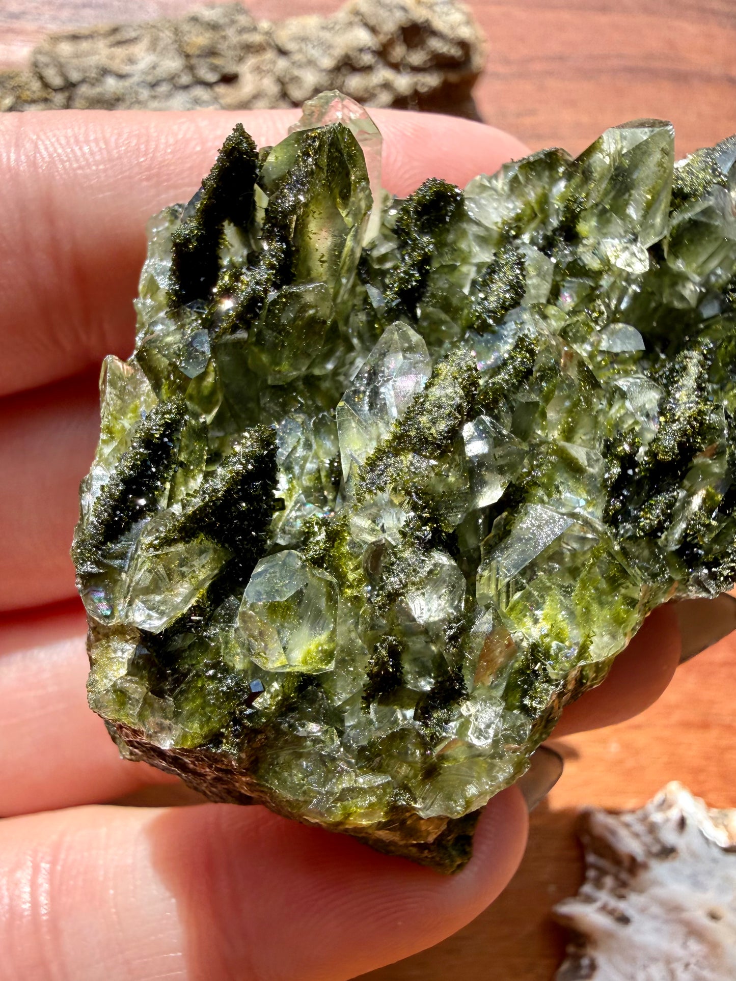 HIGH QUALITY EPIDOTE & QUARTZ