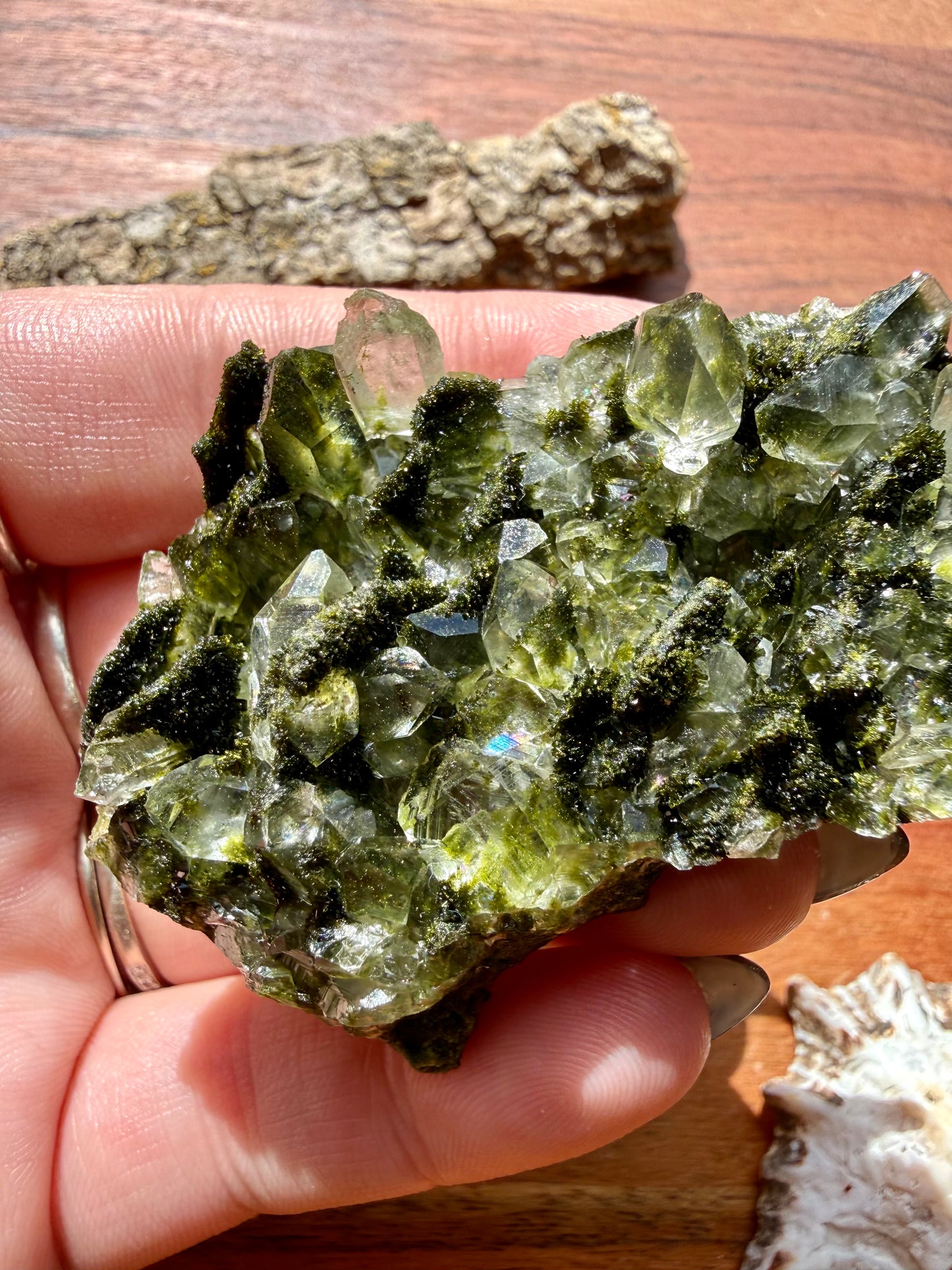 HIGH QUALITY EPIDOTE & QUARTZ