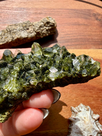 HIGH QUALITY EPIDOTE & QUARTZ