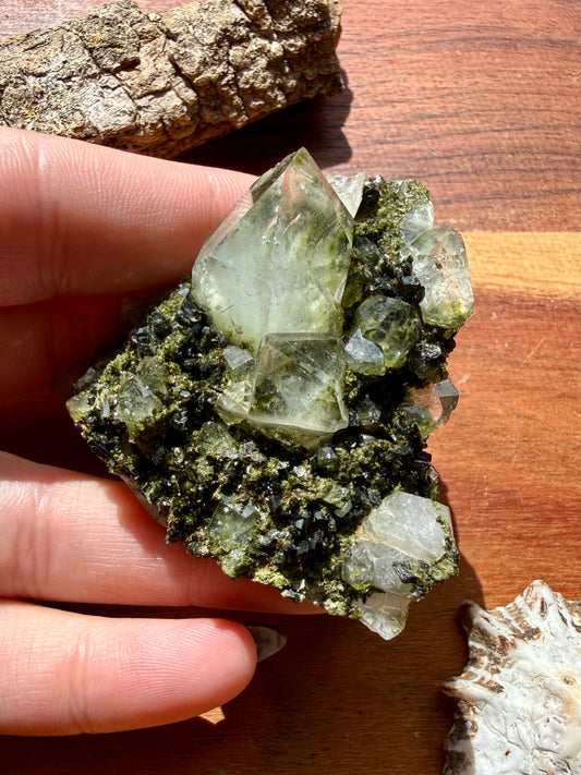 HIGH QUALITY EPIDOTE & QUARTZ