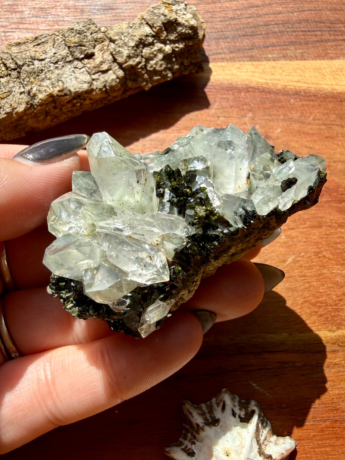 HIGH QUALITY EPIDOTE & QUARTZ