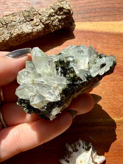 HIGH QUALITY EPIDOTE & QUARTZ