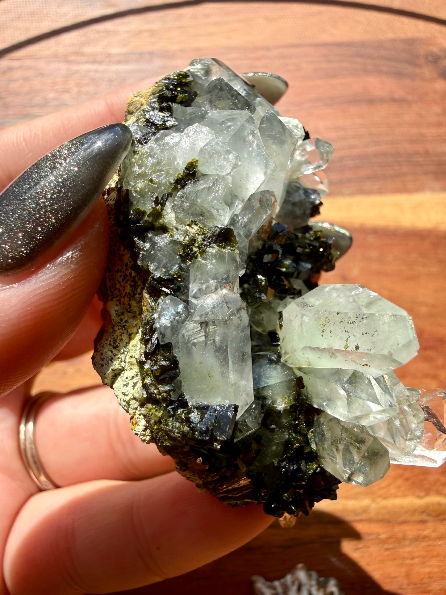 HIGH QUALITY EPIDOTE & QUARTZ