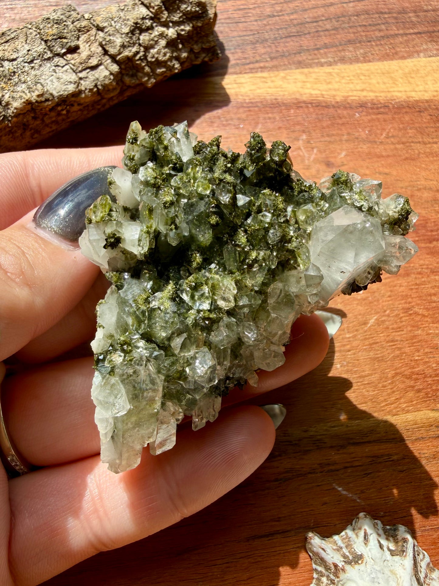 HIGH QUALITY EPIDOTE & QUARTZ