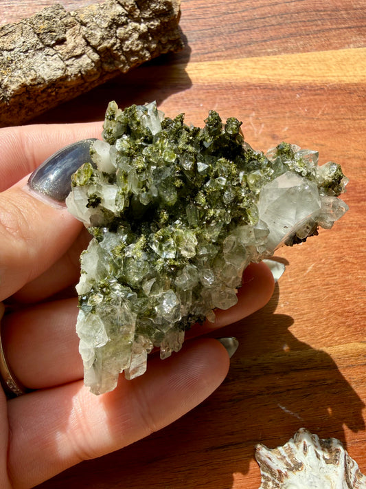 HIGH QUALITY EPIDOTE & QUARTZ