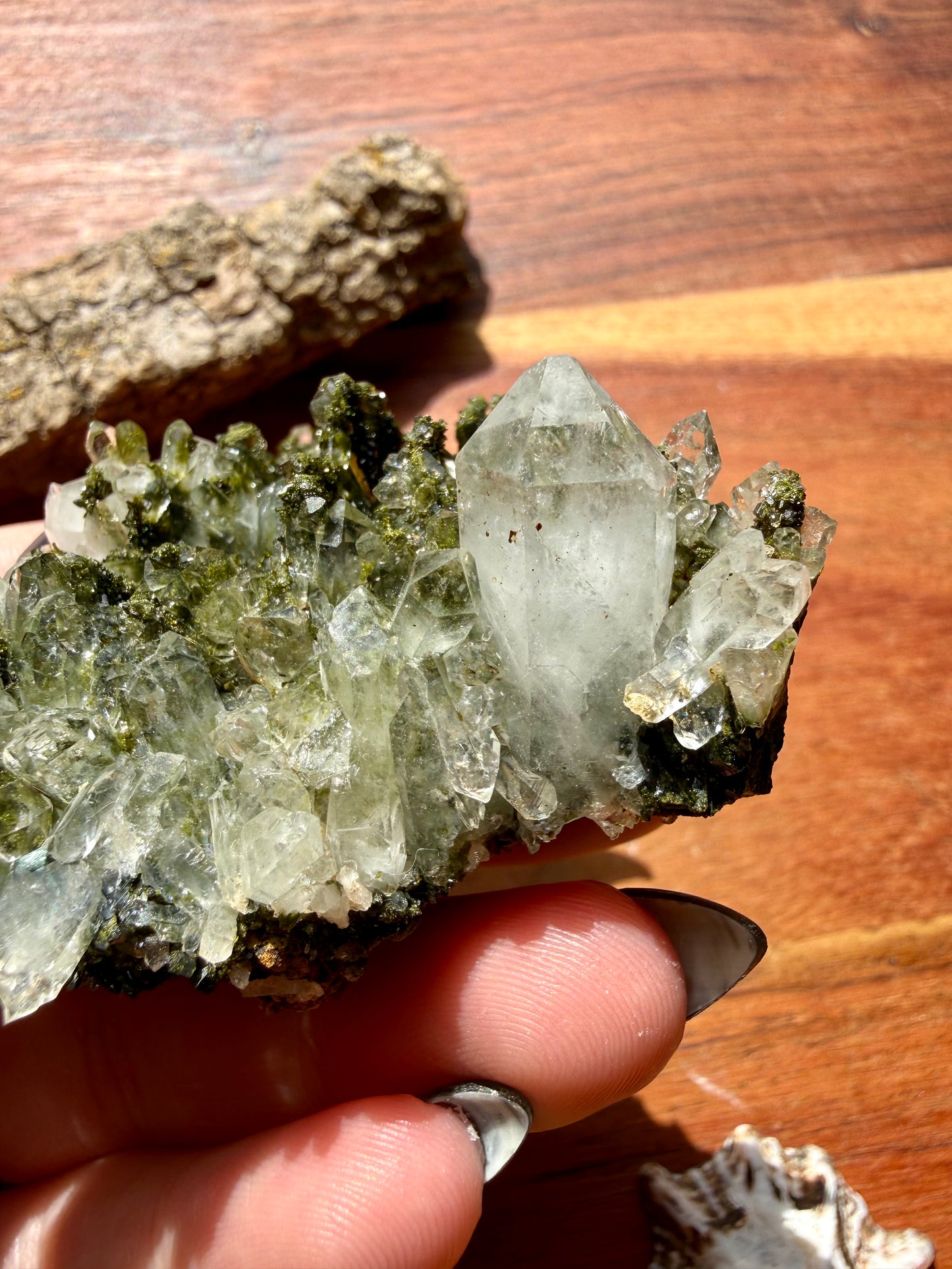 HIGH QUALITY EPIDOTE & QUARTZ