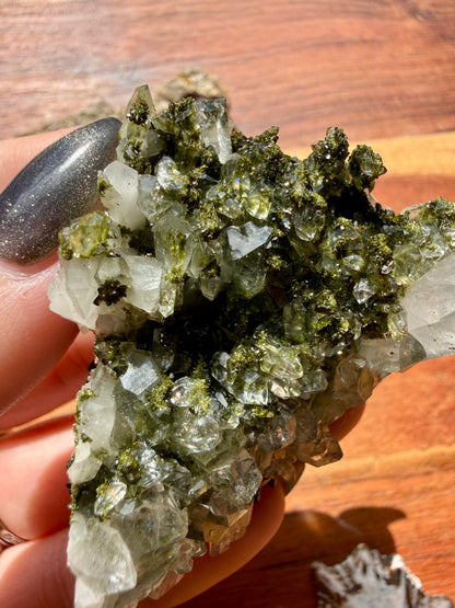 HIGH QUALITY EPIDOTE & QUARTZ