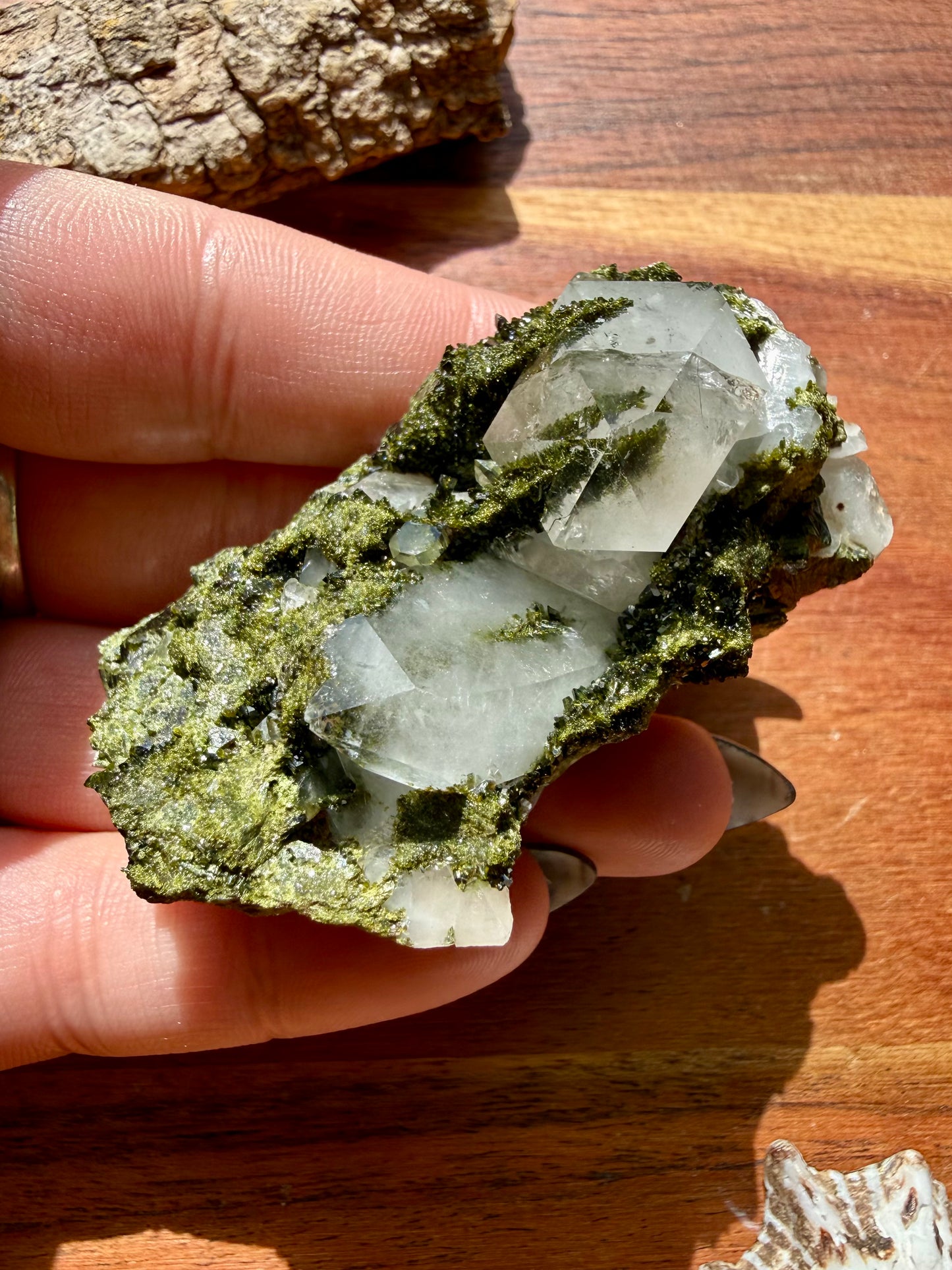 HIGH QUALITY EPIDOTE & QUARTZ
