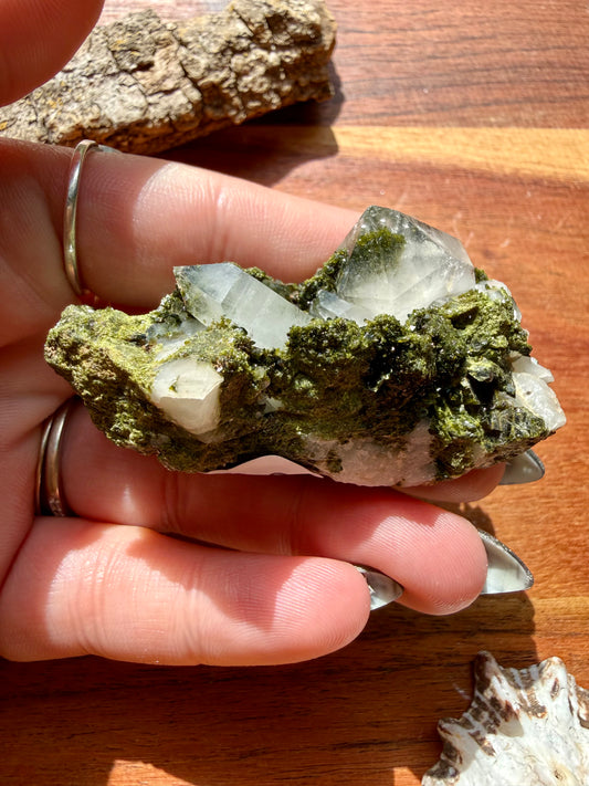 HIGH QUALITY EPIDOTE & QUARTZ