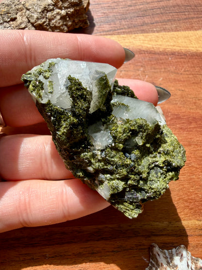 HIGH QUALITY EPIDOTE & QUARTZ