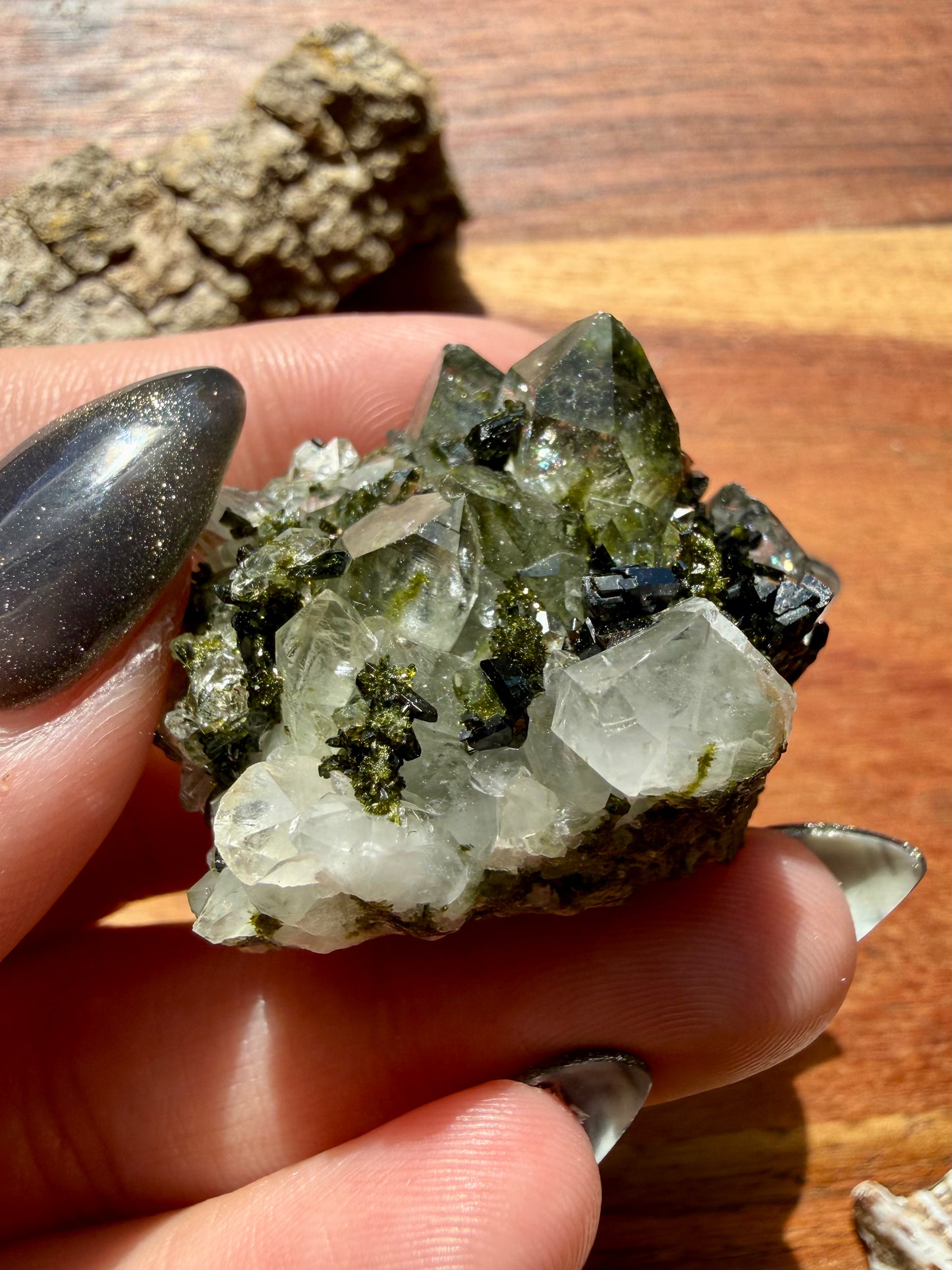HIGH QUALITY EPIDOTE & QUARTZ