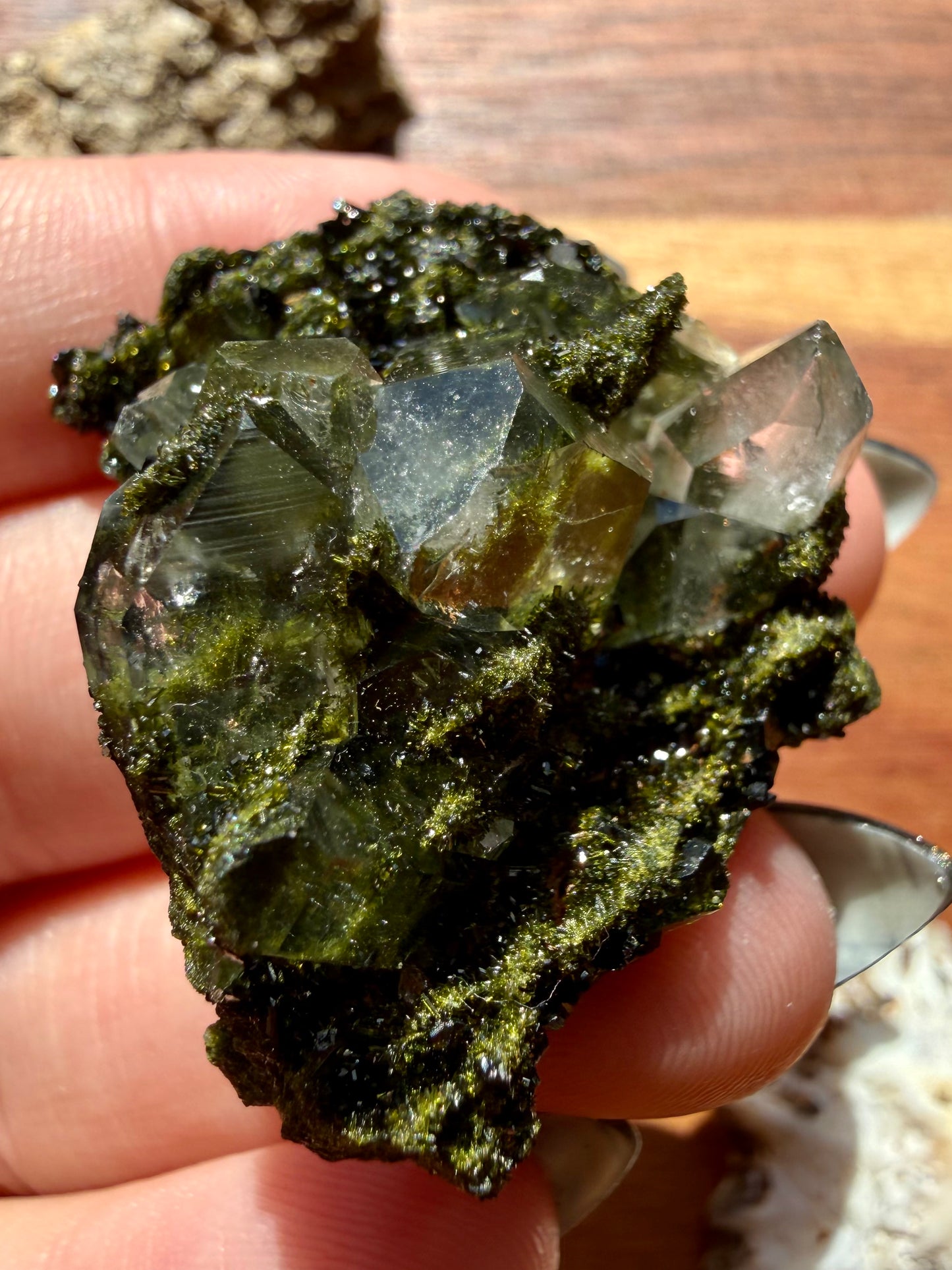 HIGH QUALITY EPIDOTE & QUARTZ