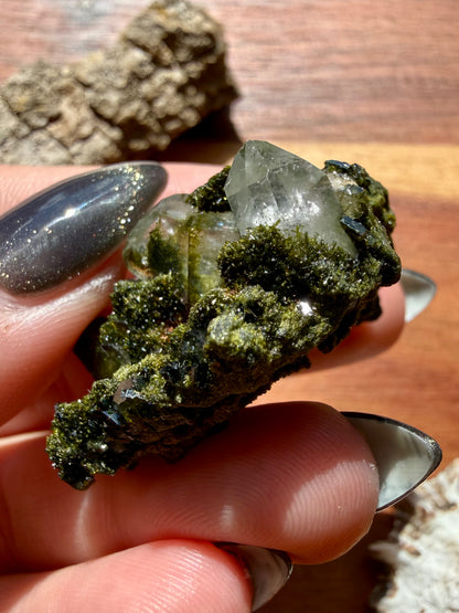 HIGH QUALITY EPIDOTE & QUARTZ