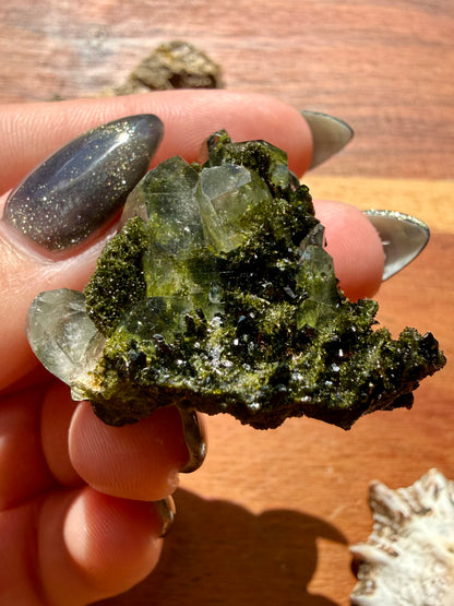 HIGH QUALITY EPIDOTE & QUARTZ