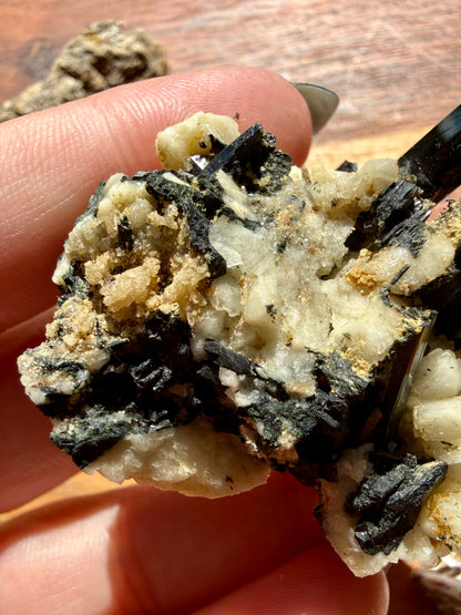MOUNT MALOSA AEGIRINE ON FELDSPAR SPECIMEN