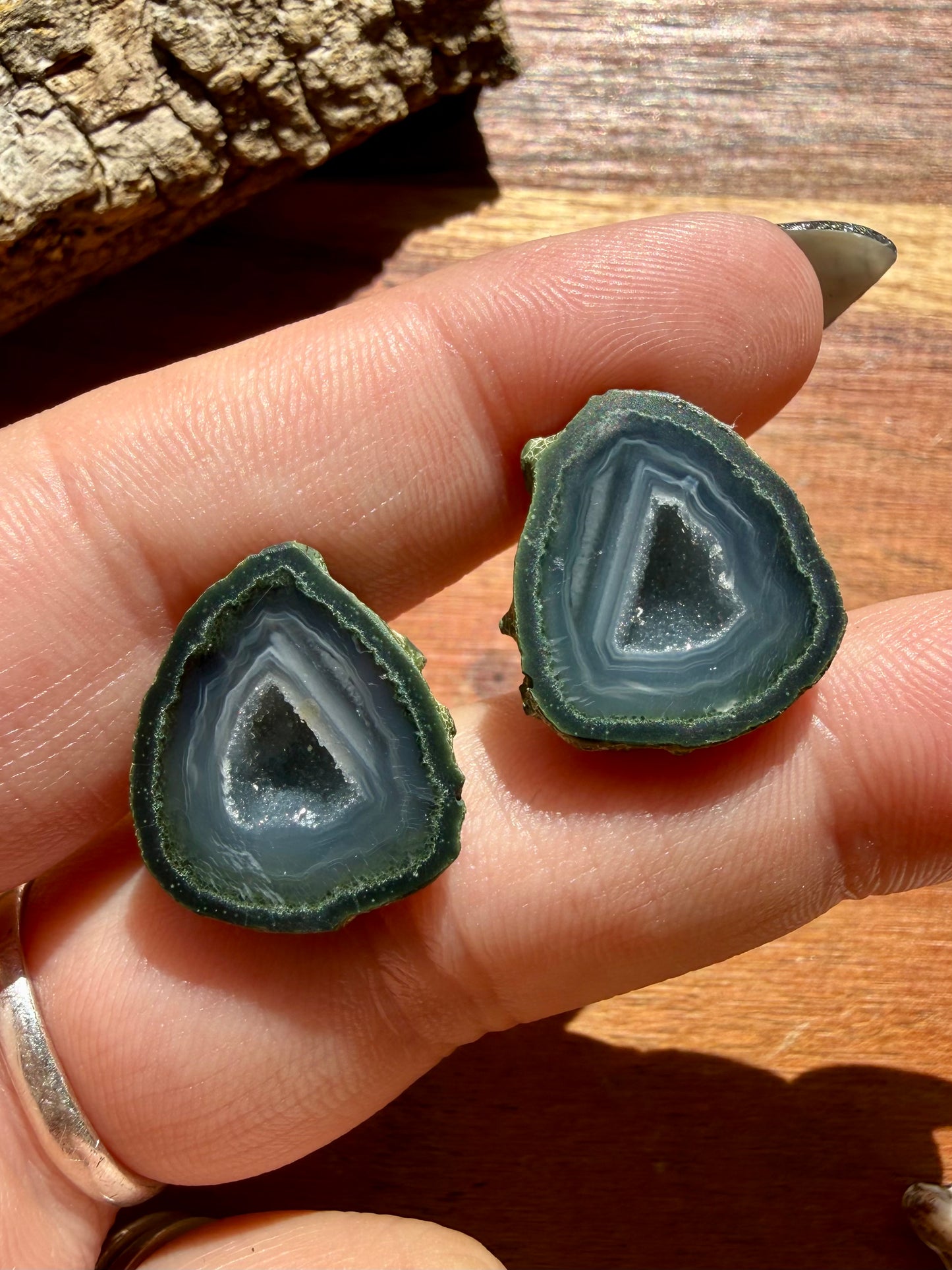 TOBASCO AGATE GEODE PAIR