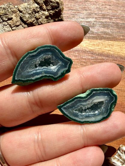 TOBASCO AGATE GEODE PAIR