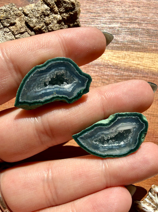 TOBASCO AGATE GEODE PAIR