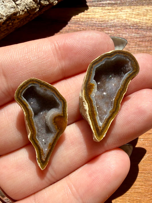 TOBASCO AGATE GEODE PAIR