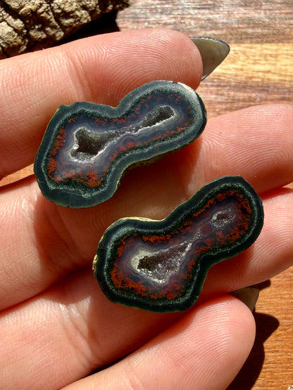 TOBASCO AGATE GEODE PAIR