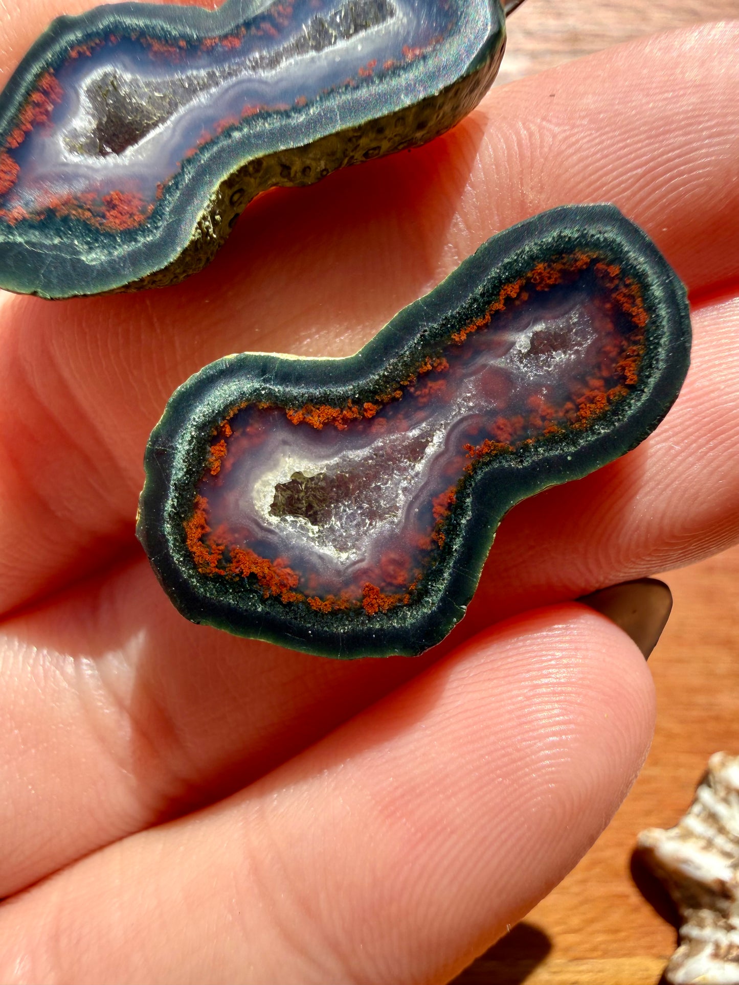 TOBASCO AGATE GEODE PAIR