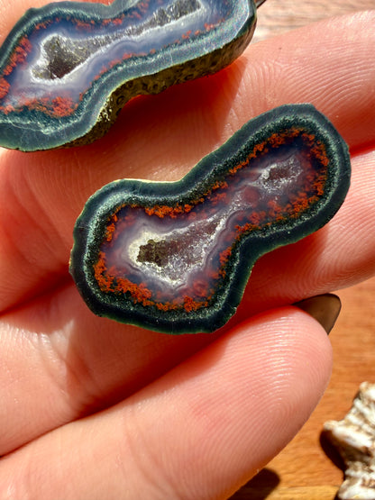 TOBASCO AGATE GEODE PAIR