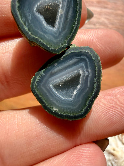 TOBASCO AGATE GEODE PAIR