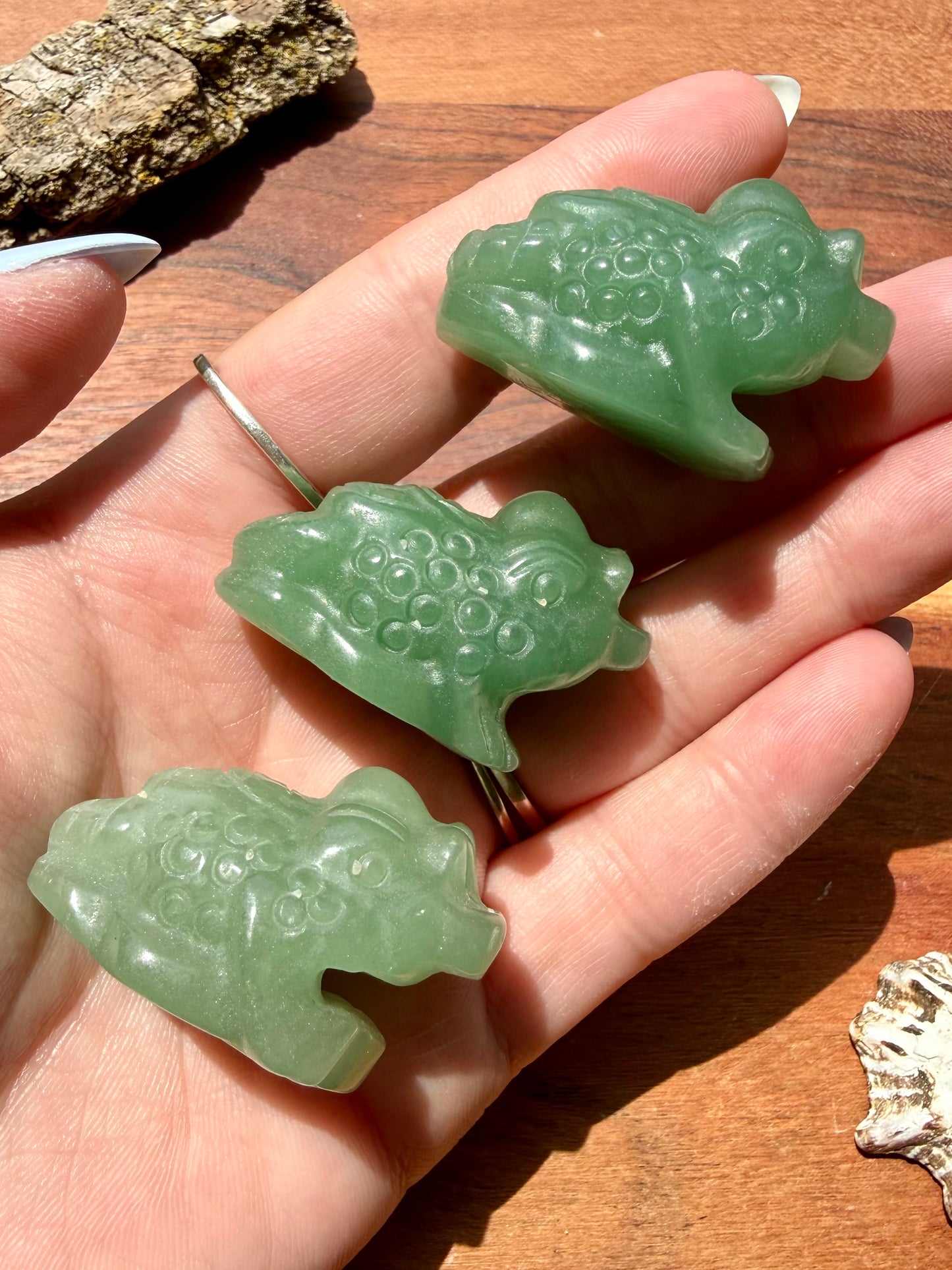 GREEN AVENTURINE MONEY TOAD