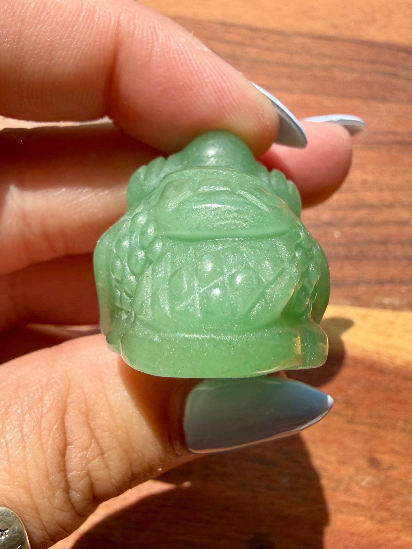 GREEN AVENTURINE MONEY TOAD
