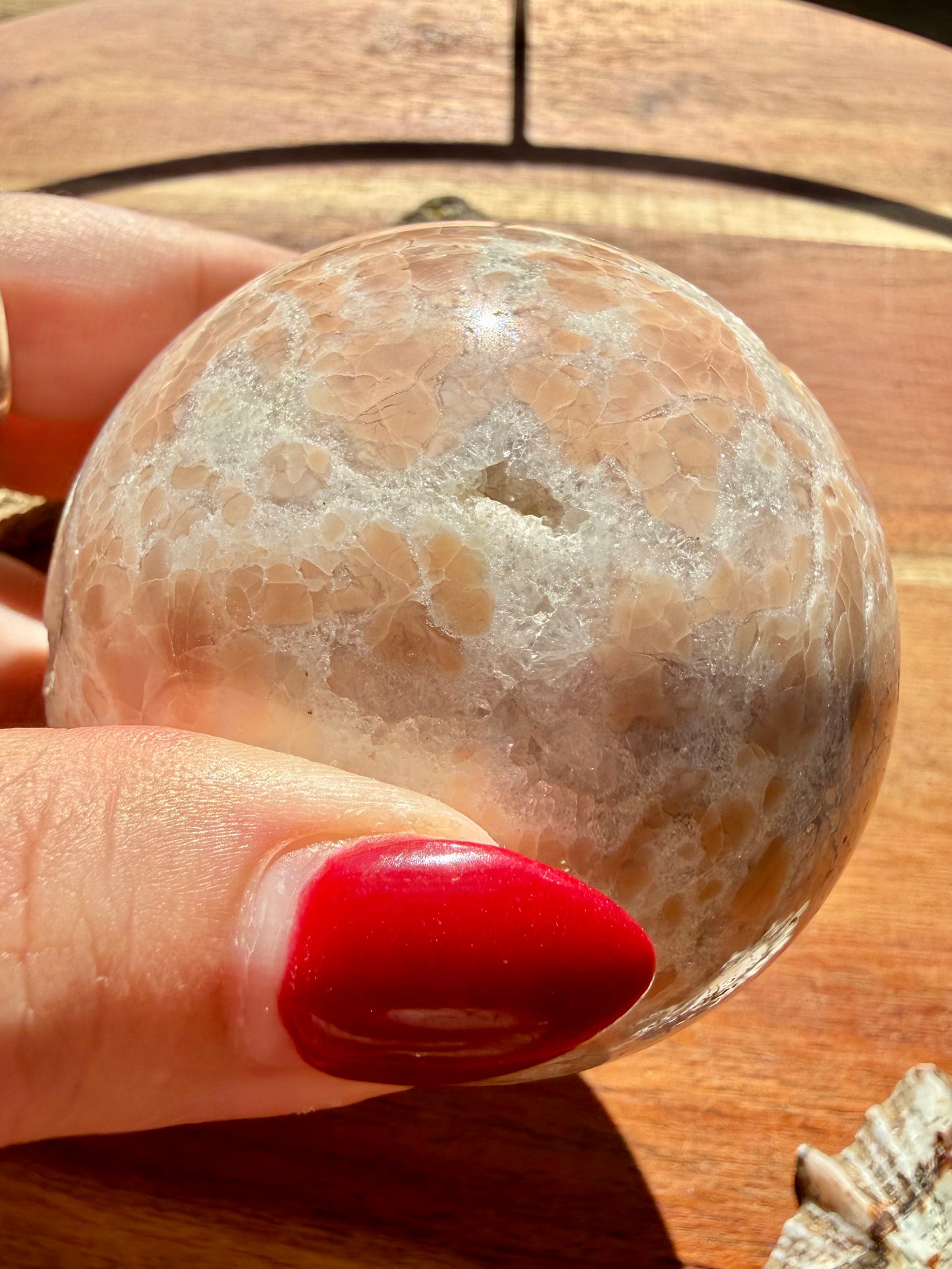 COTTON CANDY AGATE SPHERE