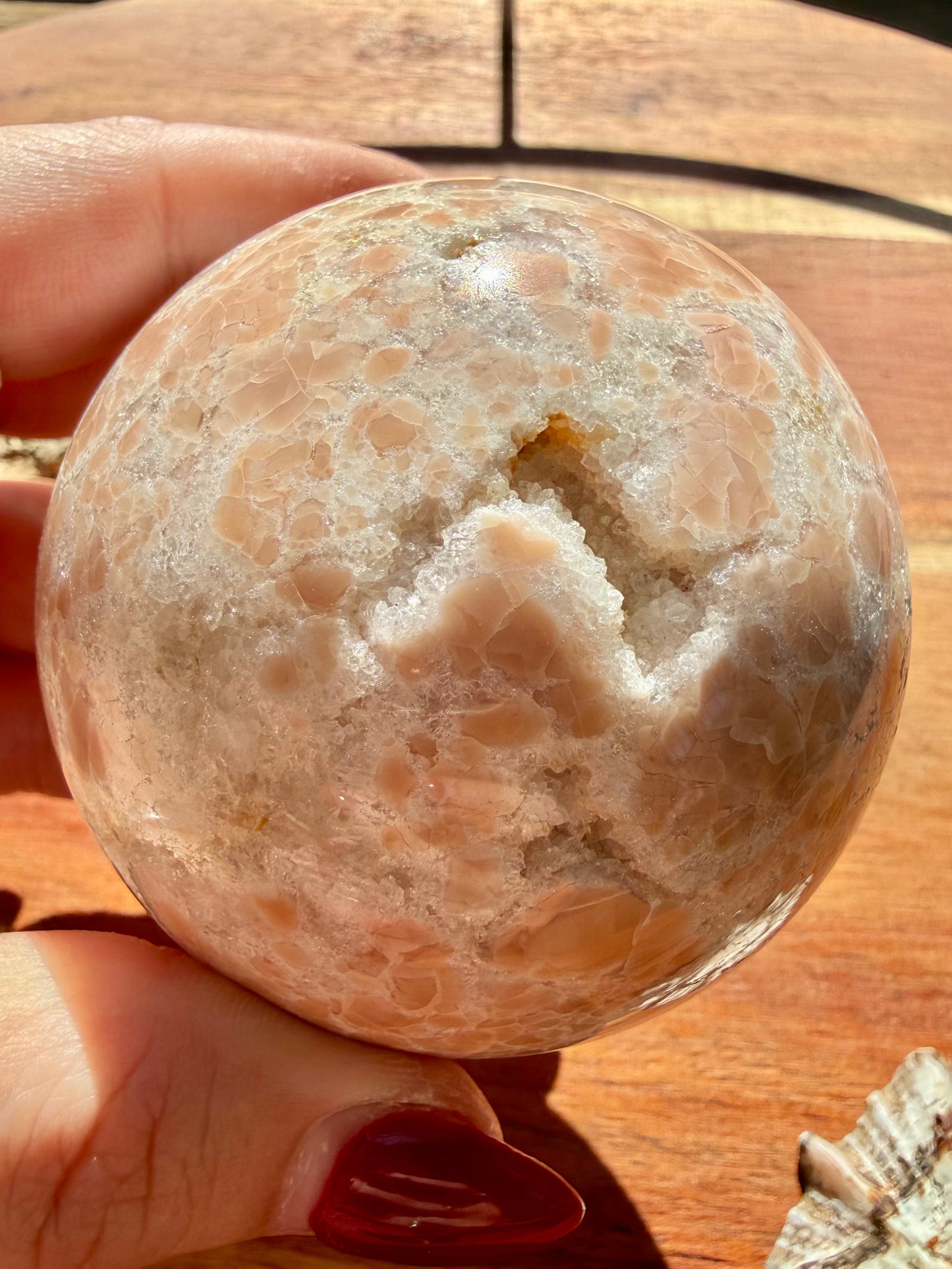 COTTON CANDY AGATE SPHERE