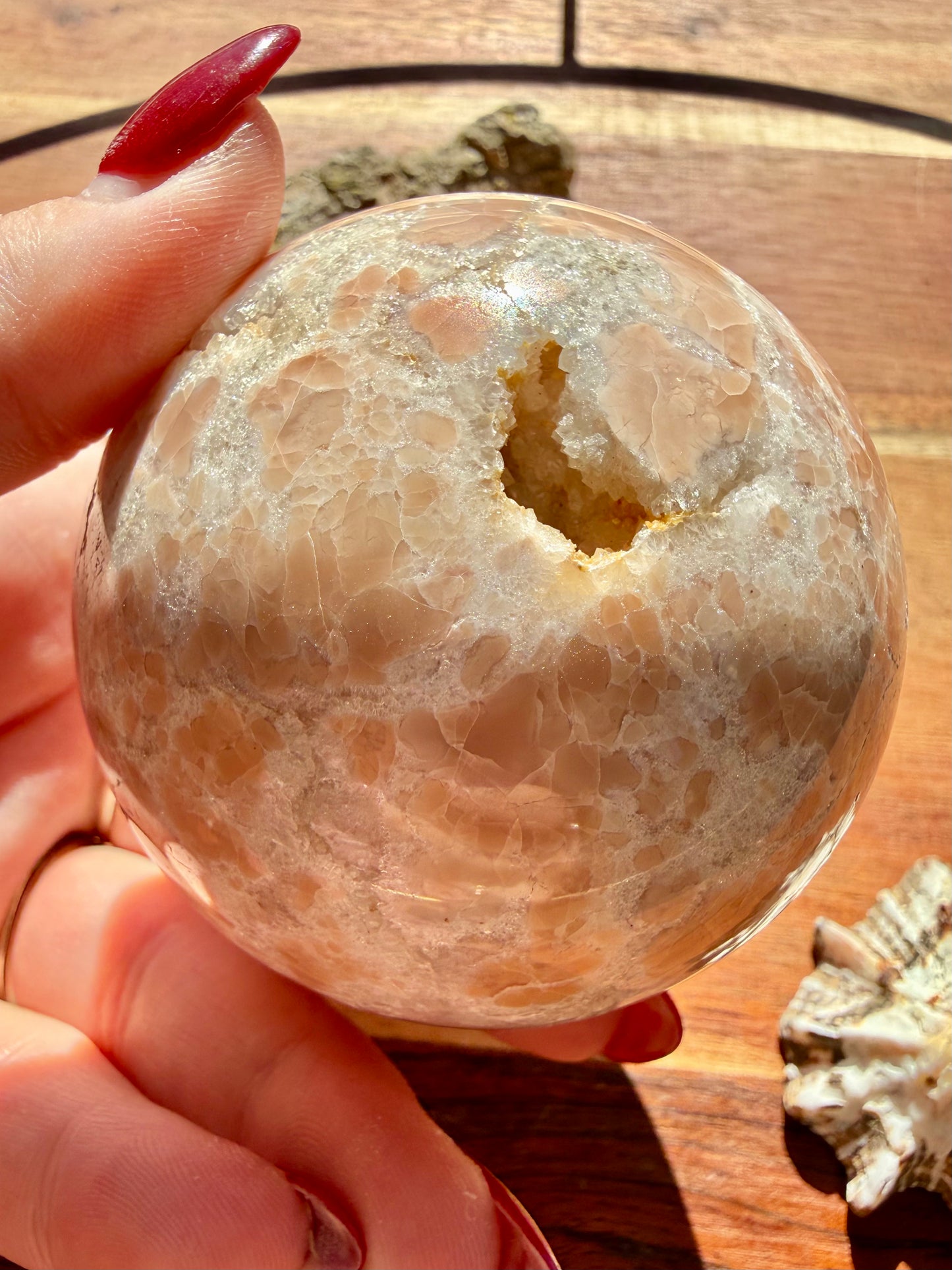 COTTON CANDY AGATE SPHERE