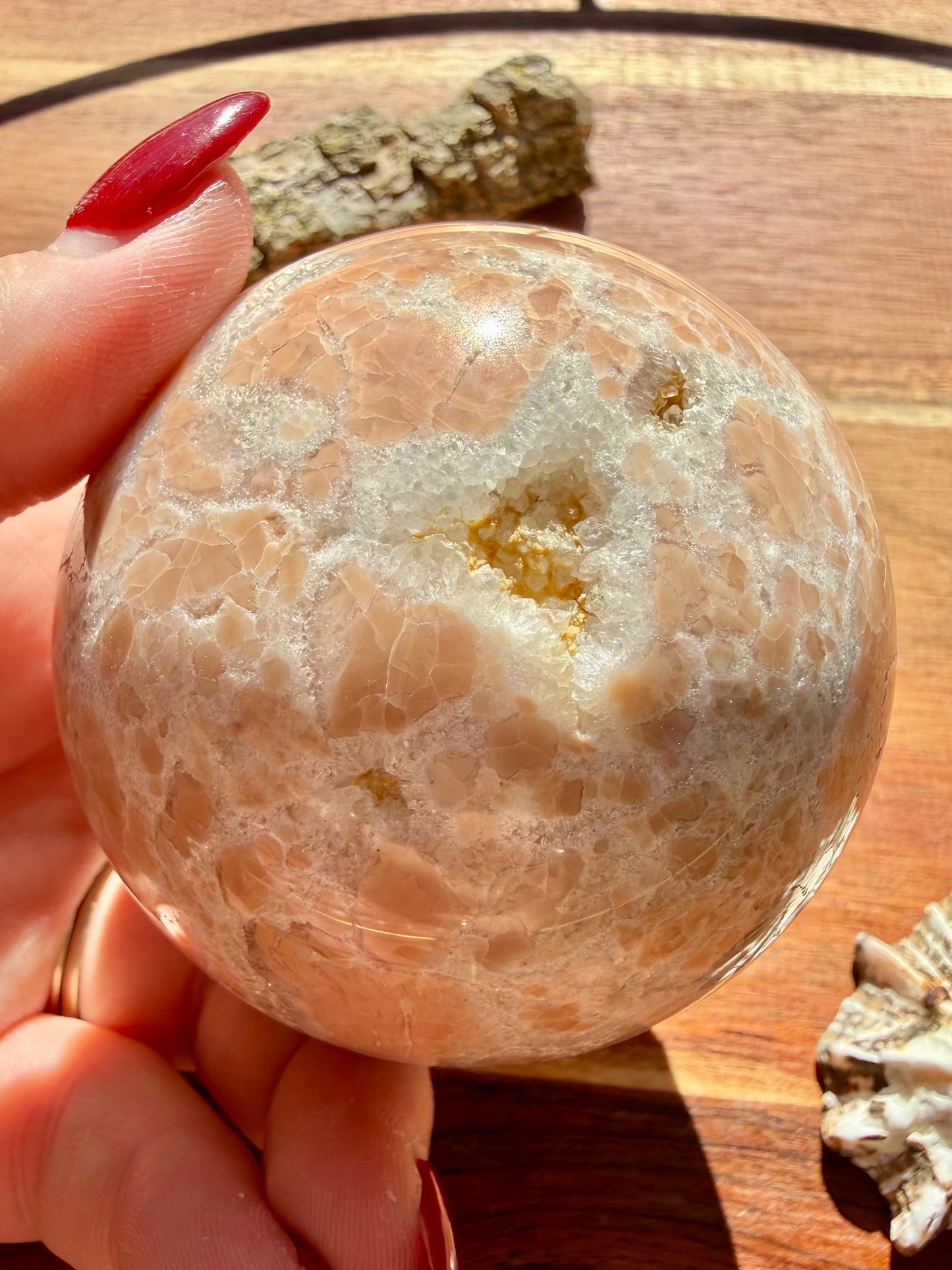 COTTON CANDY AGATE SPHERE
