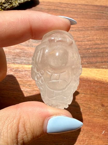 CLEAR QUARTZ MONEY TOAD