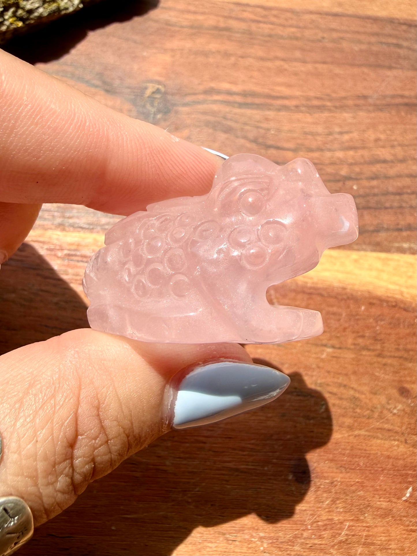 ROSE QUARTZ MONEY TOAD