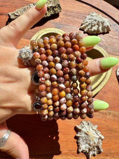 HIGH QUALITY AGUA NUEVA AGATE BRACELET 5MM